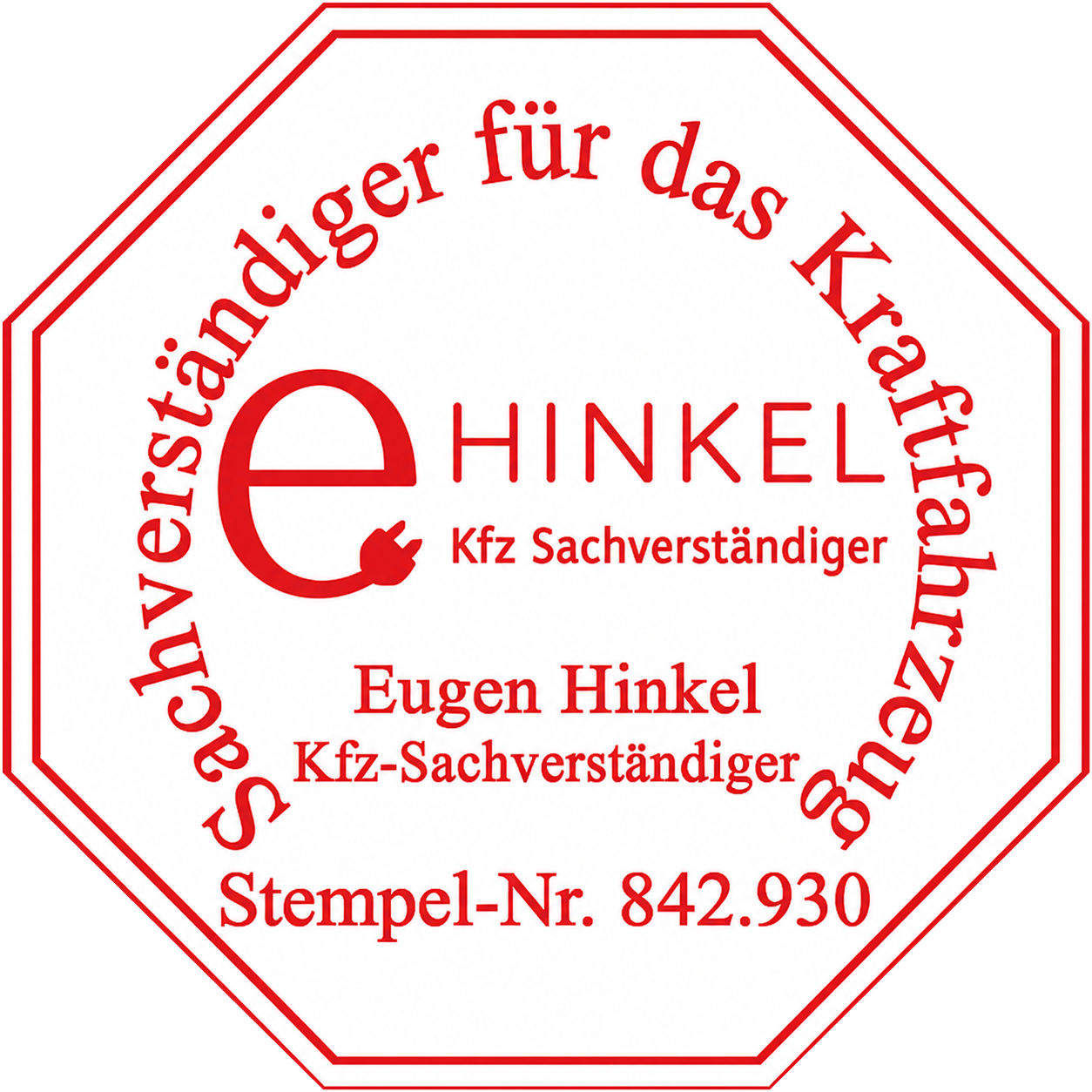Kfz-Sachverständigen Akademie – Stempel-Nr. 842.930